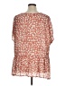Haptics Orange Short Sleeve Blouse Size 1X - photo 2