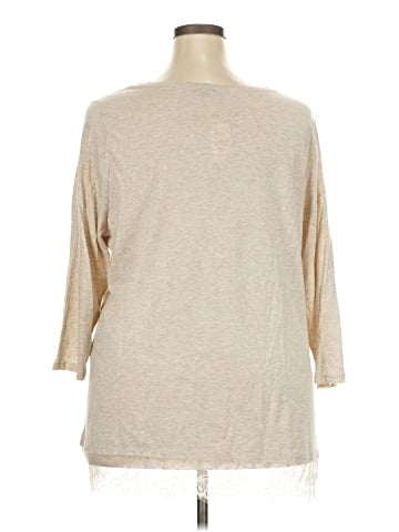 Lane Bryant 3/4 Sleeve T-Shirt (view 2)