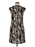 Veronica M. Animal Print Black Casual Dress Size M - photo 1