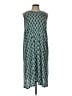 Max Studio Print Green Casual Dress Size L - photo 1