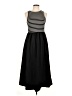 Shein 100% Polyester Stripes Black Casual Dress Size L - photo 1