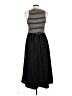 Shein 100% Polyester Stripes Black Casual Dress Size L - photo 2