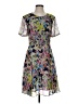 Jason Wu 100% Polyester Print Multi Color Gray Cocktail Dress Size 4 - photo 1