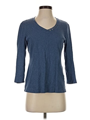 Karen Scott 3/4 Sleeve Top (view 1)
