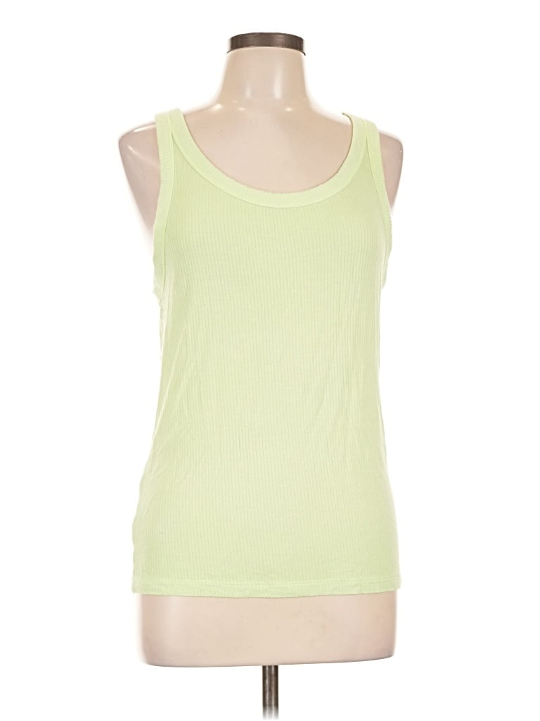 Pre-owned American Eagle Outfitters Tank Top Green Halter Neckline Tops