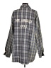 Revel 100% Polyester Plaid Gray Fleece Size M - photo 2