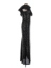 Theia Damask Jacquard Marled Solid Stars Black Cocktail Dress Size 6 - photo 4