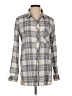 Athleta Plaid Gray Long Sleeve Button-Down Shirt Size S - photo 1