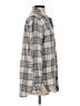 Athleta Plaid Gray Long Sleeve Button-Down Shirt Size S - photo 4