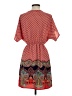 Myan 100% Polyester Paisley Red Casual Dress Size S - photo 2
