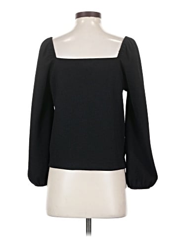 Madewell Crepe Square-Neck Puff-Sleeve Top (view 2)