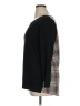 Ava James Black Long Sleeve Top Size XL - photo 5