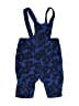 Hanna Andersson 100% Cotton Blue Snow Pants With Bib Size 3-6 mo - photo 1