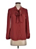 Bellatrix 100% Polyester Burgundy Long Sleeve Blouse Size XS (petite) - photo 1