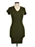 Dots Solid Green Casual Dress Size M - photo 1