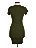 Dots Solid Green Casual Dress Size M - photo 2