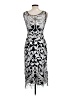 Phase Eight Graphic Silver Cocktail Dress Size 10 - photo 2