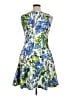 Gabby Skye 100% Polyester Print Blue Cocktail Dress Size 14 - photo 2
