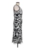 Phase Eight Graphic Silver Cocktail Dress Size 10 - photo 4