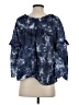 LoveShackFancy Blue 3/4 Sleeve Blouse Size XS - photo 2
