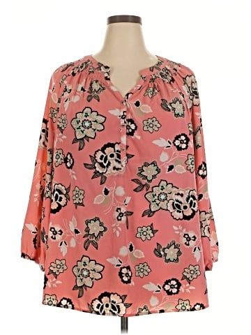 Dana Buchman 3/4 Sleeve Blouse (view 1)