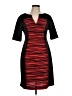 Connected Apparel Graphic Black Casual Dress Size 12 (petite) - photo 1