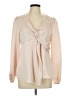 Unbranded 100% Polyester Tan Long Sleeve Blouse Size L - photo 1