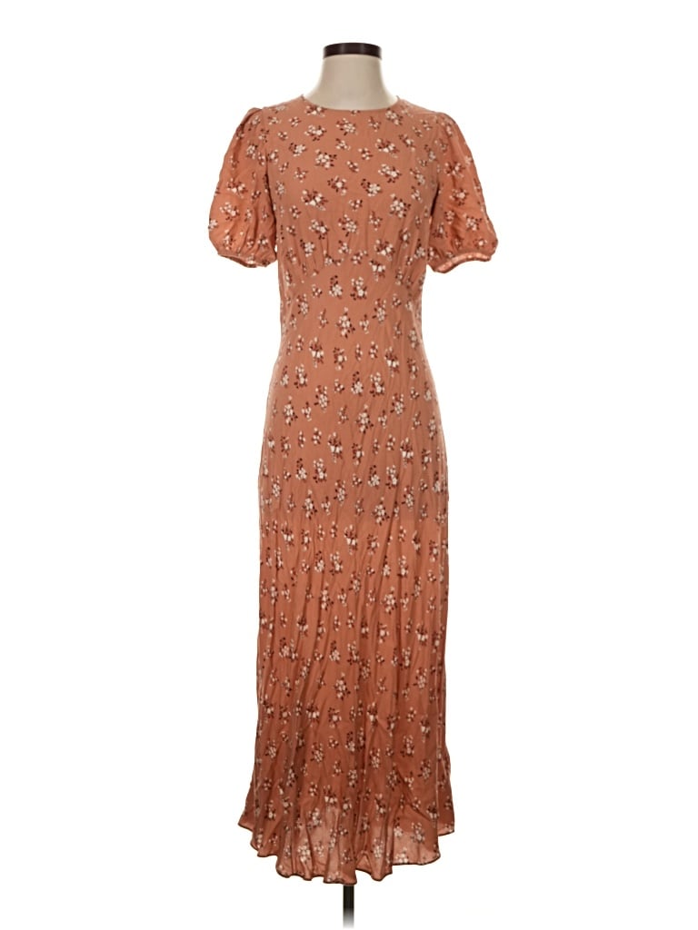 Pre-owned Reformation Jeans Casual Dress In Brown