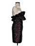 Thirty/Thirty Stars Black Cocktail Dress Size M - photo 4