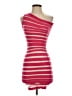 Assorted Brands Stripes Red Cocktail Dress Size S - photo 1