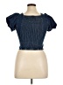 Habitual Blue Short Sleeve Top Size 14 - photo 2