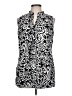 Charter Club Black Sleeveless Blouse Size 12 - photo 1