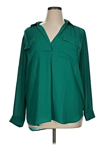 Ann Taylor Long Sleeve Blouse (view 1)
