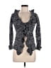 Wishlist 100% Acrylic Tweed Gray Cardigan Size M - photo 1