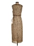 Mac Duggal Tweed Brown Gold Cocktail Dress Size 4 - photo 2