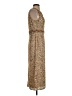 Mac Duggal Tweed Brown Gold Cocktail Dress Size 4 - photo 4