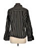 Foxcroft Stripes Black Long Sleeve Blouse Size 12 - photo 2