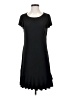 Nicole Miller Solid Black Casual Dress Size S - photo 1