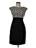 Connected Apparel Graphic Black Cocktail Dress Size 4 (petite) - photo 1