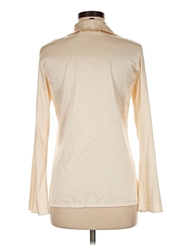 Linda Allard Ellen Tracy Long Sleeve Silk Top (view 2)