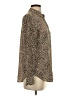 J.Crew 100% Polyester Animal Print Brown Long Sleeve Blouse Size 4 - photo 4