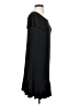 Nicole Miller Solid Black Casual Dress Size S - photo 4