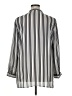Spense 100% Polyester Stripes Silver 3/4 Sleeve Blouse Size XL - photo 2