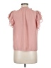 1.State 100% Polyester Pink Short Sleeve Blouse Size M - photo 2
