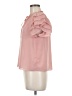 1.State 100% Polyester Pink Short Sleeve Blouse Size M - photo 5