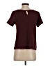 Ann Taylor LOFT Burgundy Short Sleeve Top Size XS - photo 2