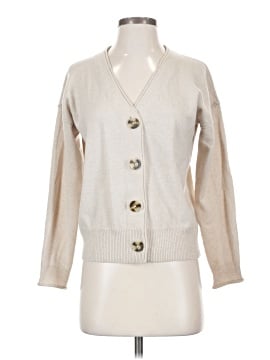 Madewell (Re)sourced Cashmere Carlyn V-Neck Cardigan Sweater (view 1)