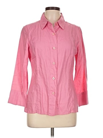 Chadwicks 3/4 Sleeve Button-Down Shirt (view 1)
