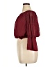 BAILEY'S BLOSSOMS 100% Polyester Burgundy 3/4 Sleeve Blouse Size XL - photo 5