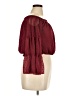 BAILEY'S BLOSSOMS 100% Polyester Burgundy 3/4 Sleeve Blouse Size XL - photo 4